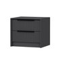 Hanah Home Mesilla de Noche Luxe Soft 4799 Antracita 45x53x45 cm